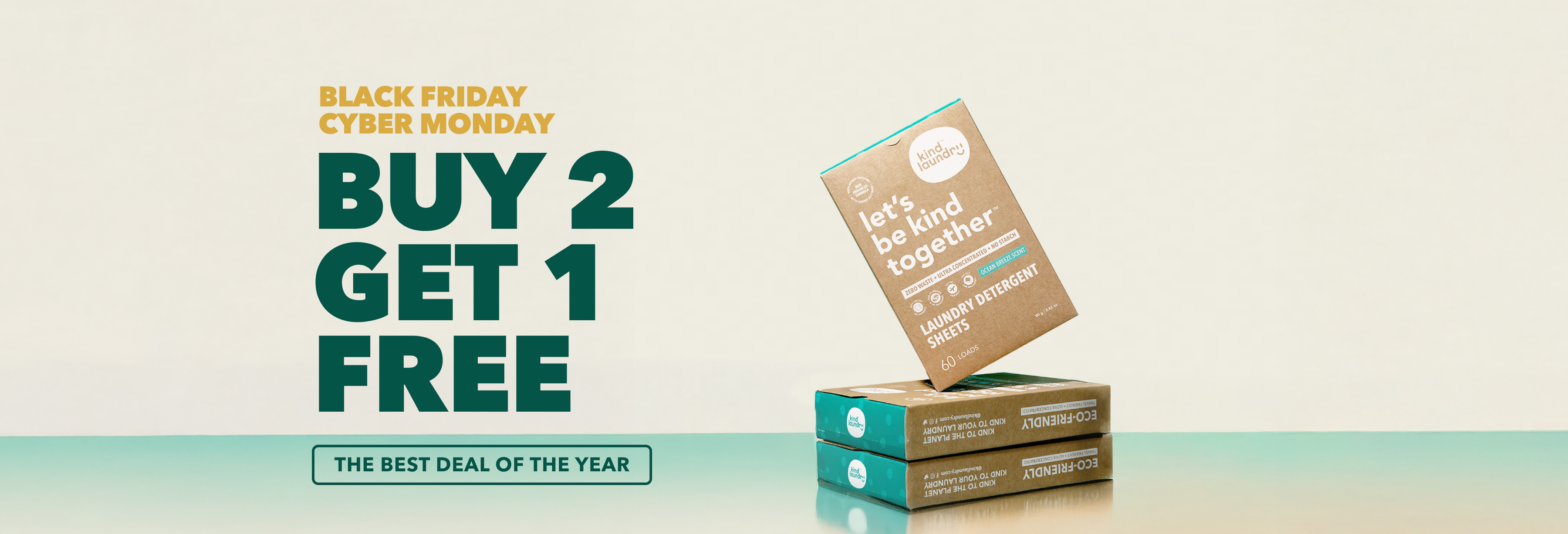 Kind laundry offer banner extra large