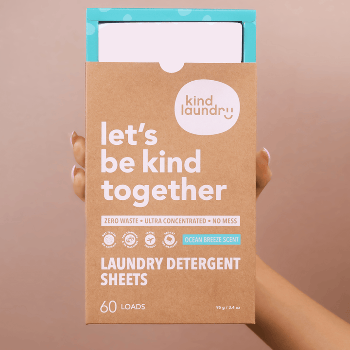 Eco-Friendly Laundry Detergent Sheets -  Ocean Breeze (60 loads) - Kind Laundry