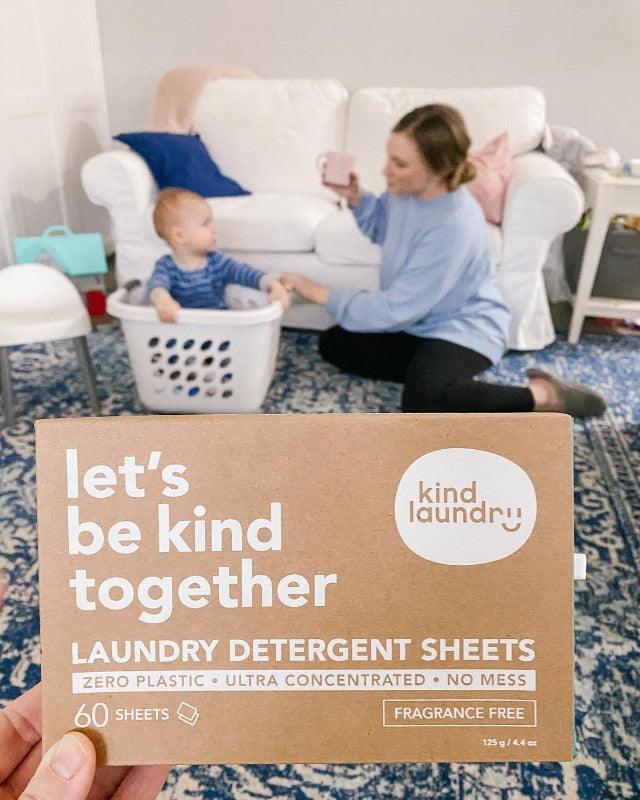 Eco-Friendly Laundry Detergent Sheets -  Ocean Breeze (60 sheets) - Kind Laundry