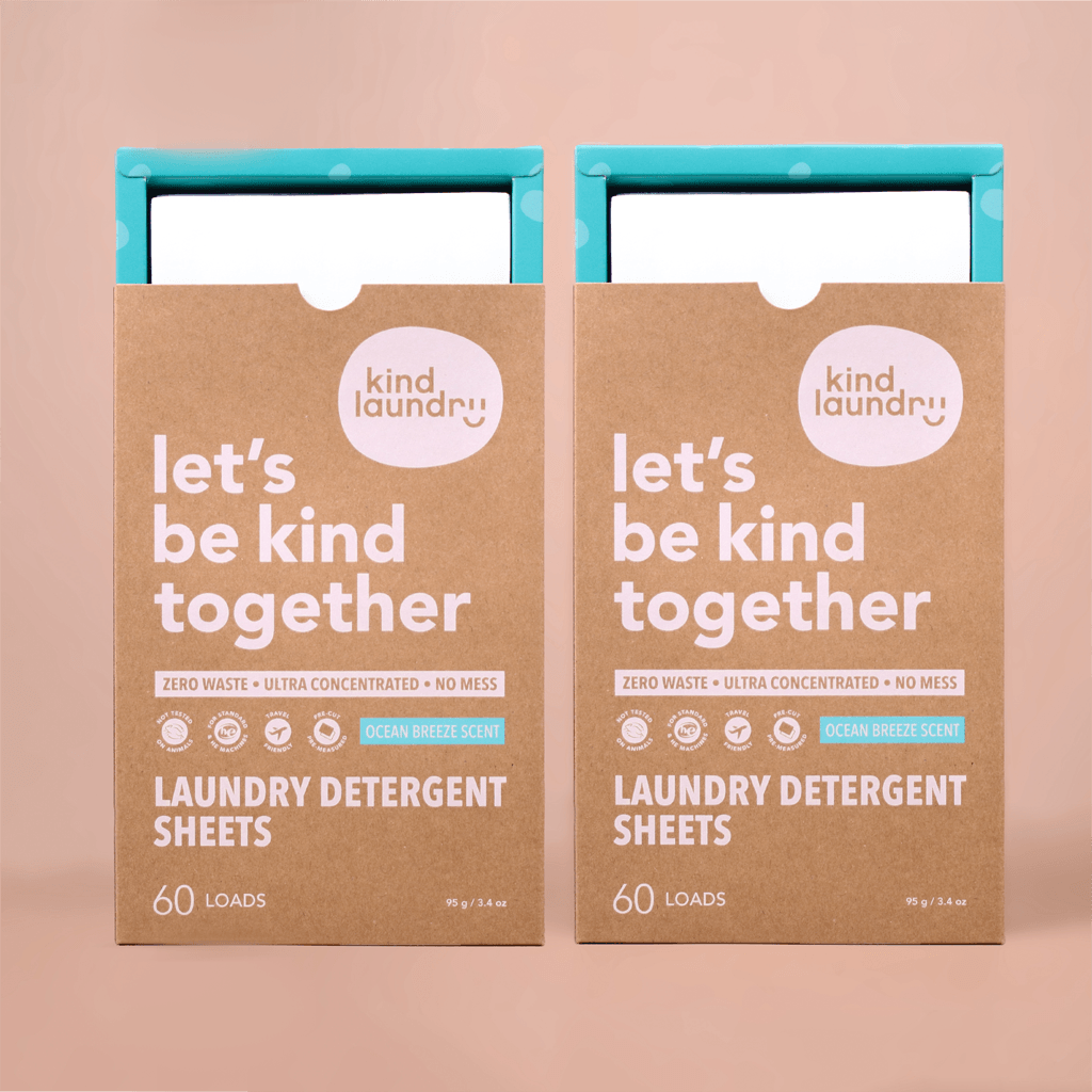 Kind Laundry Detergent Sheets - Ocean Breeze (2 boxes) - Kind Laundry